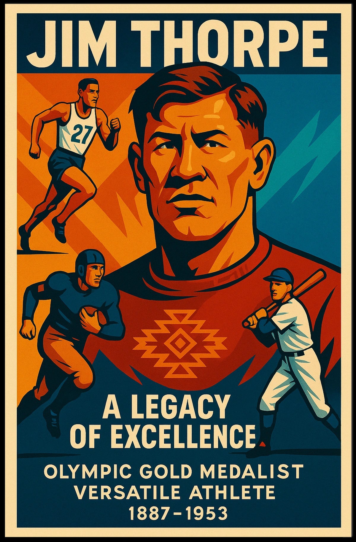Jim Thorpe A Legacy of Excellence Poster