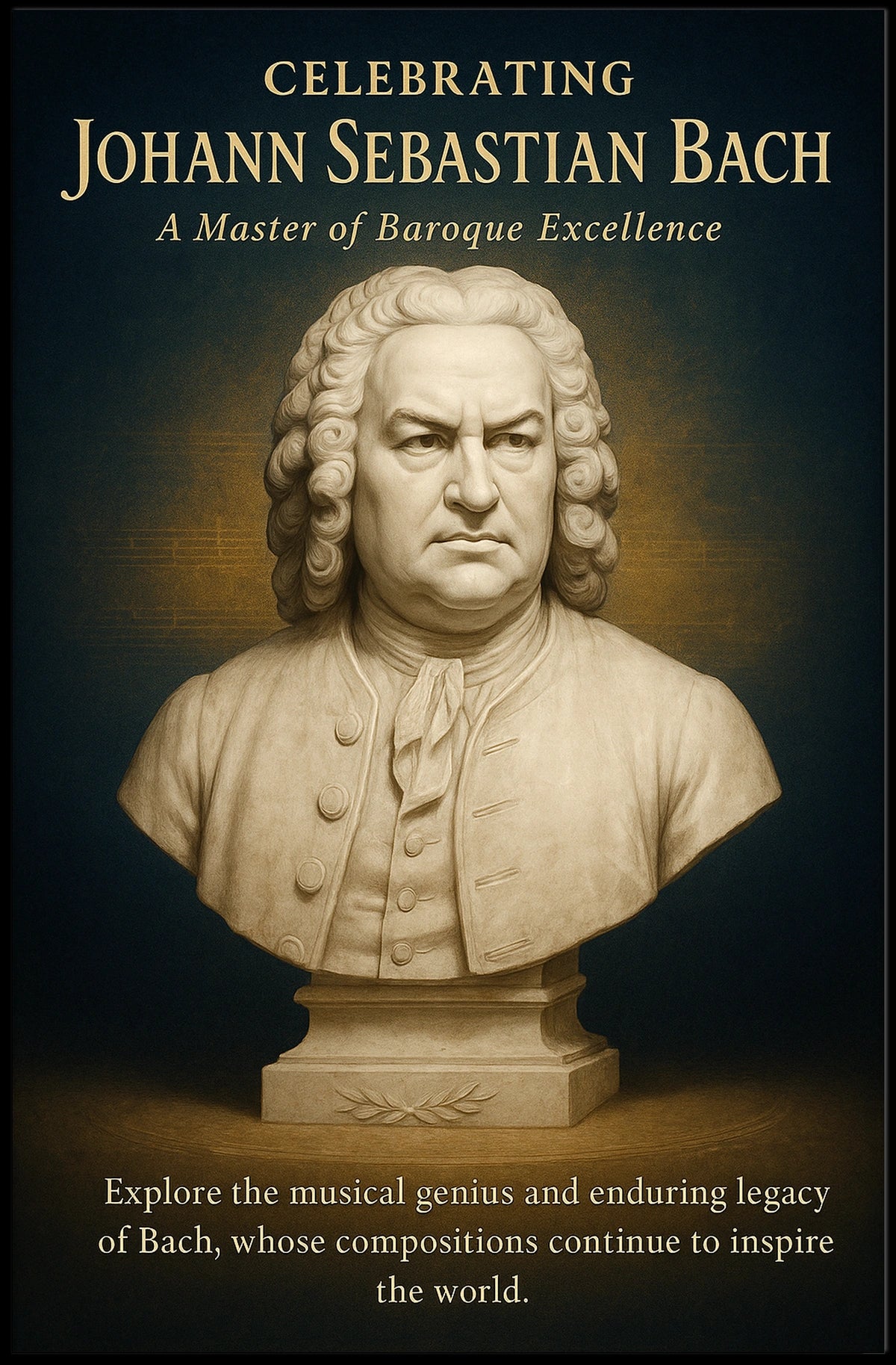Celebrating Johann Sebastian Bach Poster