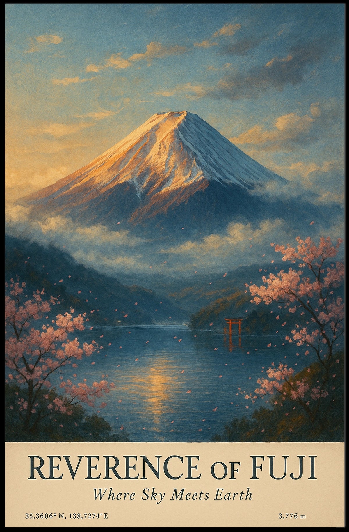 Reverence of Fuji Poster