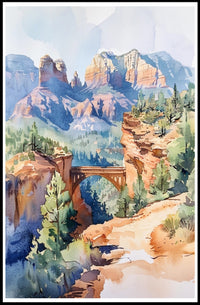 Serene Mountain Landscape Poster PosterGoat