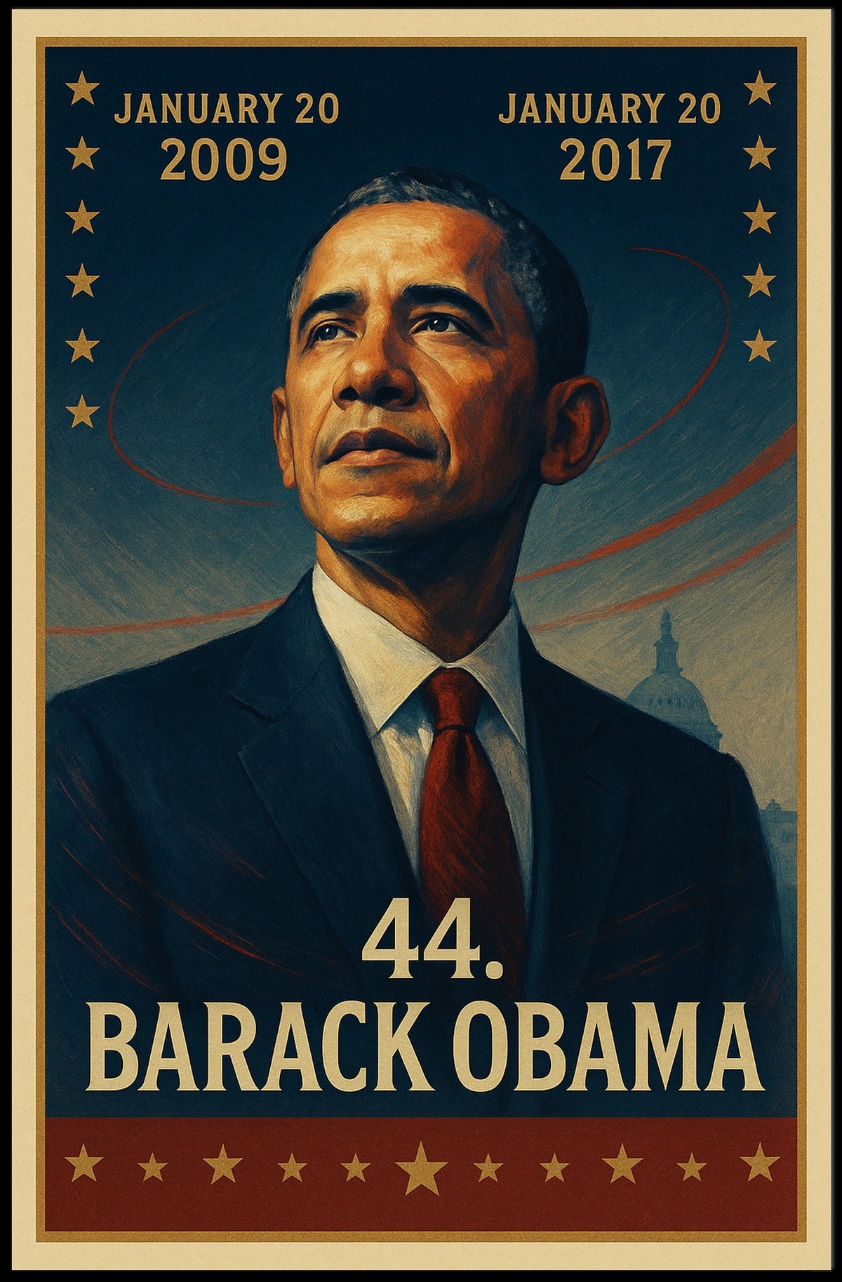 Barack Obama Inspirational Print Historical or Presidential Poster