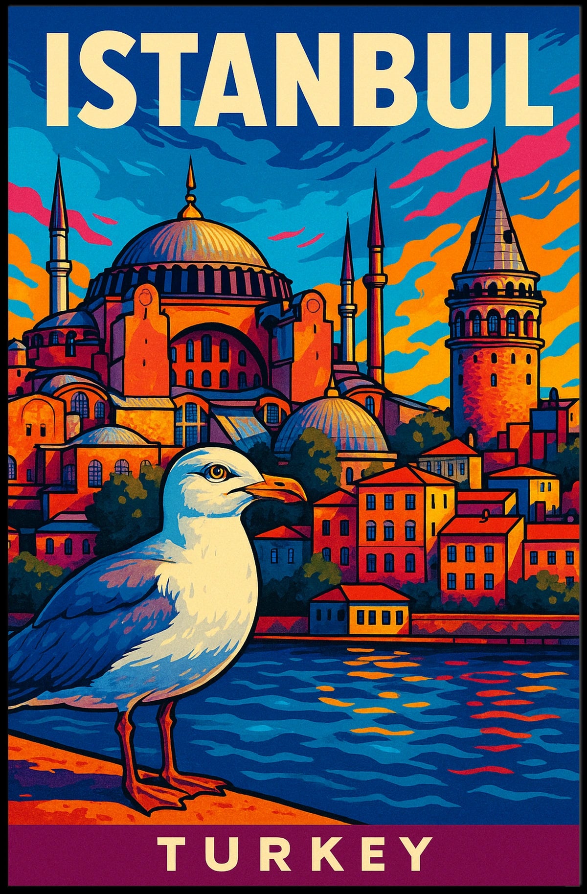 Vibrant Istanbul Poster