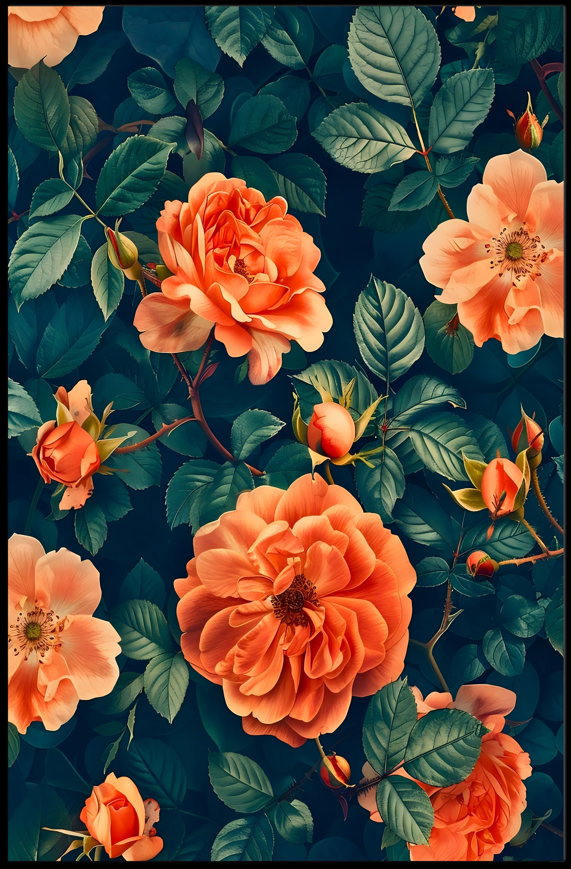 Floral Elegance William Morris Art Poster
