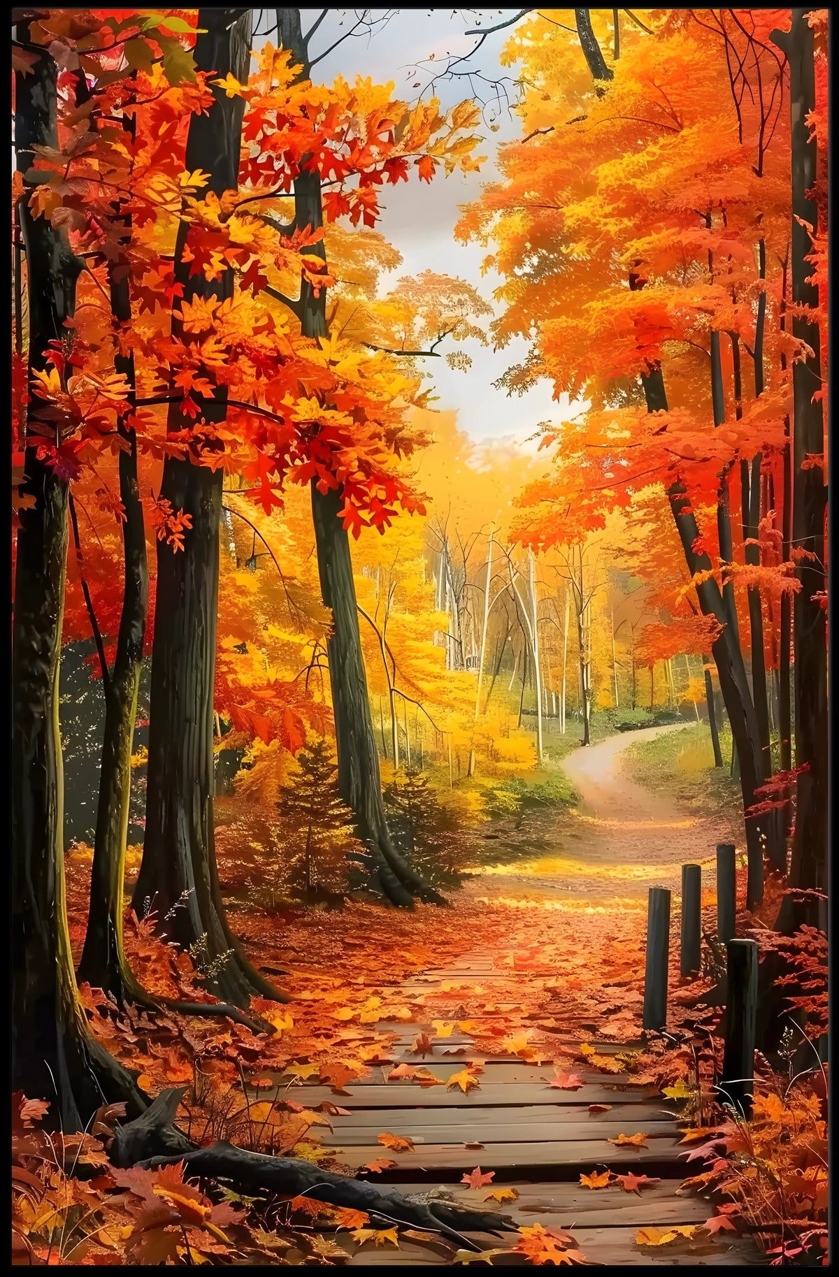 Autumn Pathway Poster