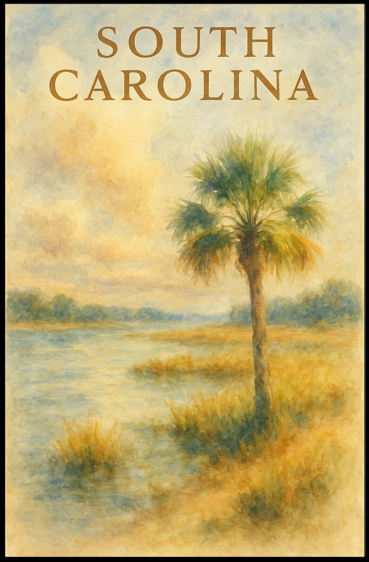 South Carolina Landscape Poster