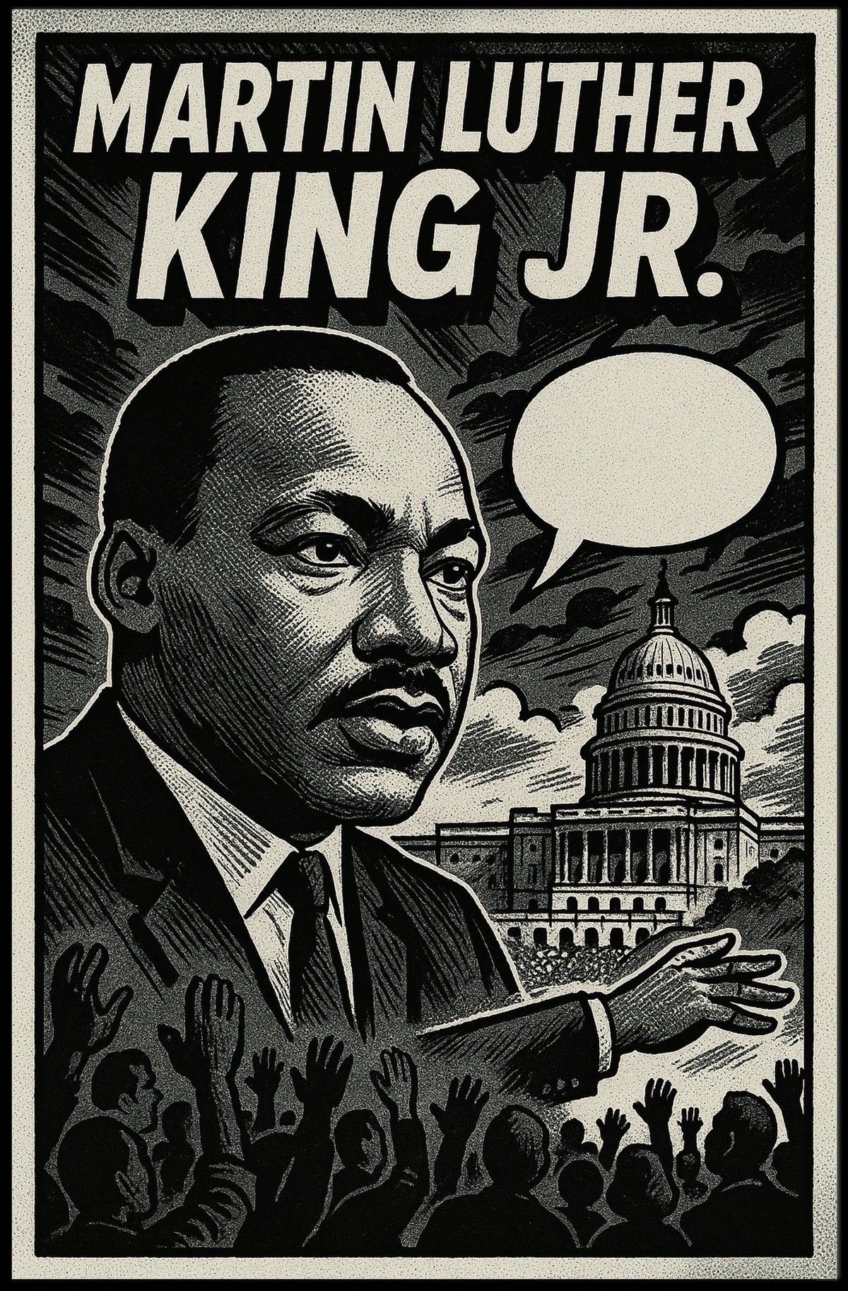 Martin Luther King Jr. Icon Of Civil Poster