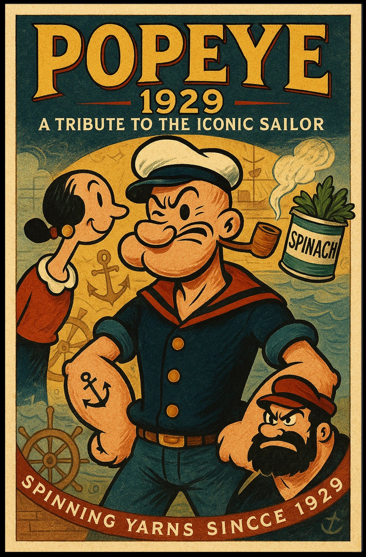 Popeye 1929 Art Poster POP-145