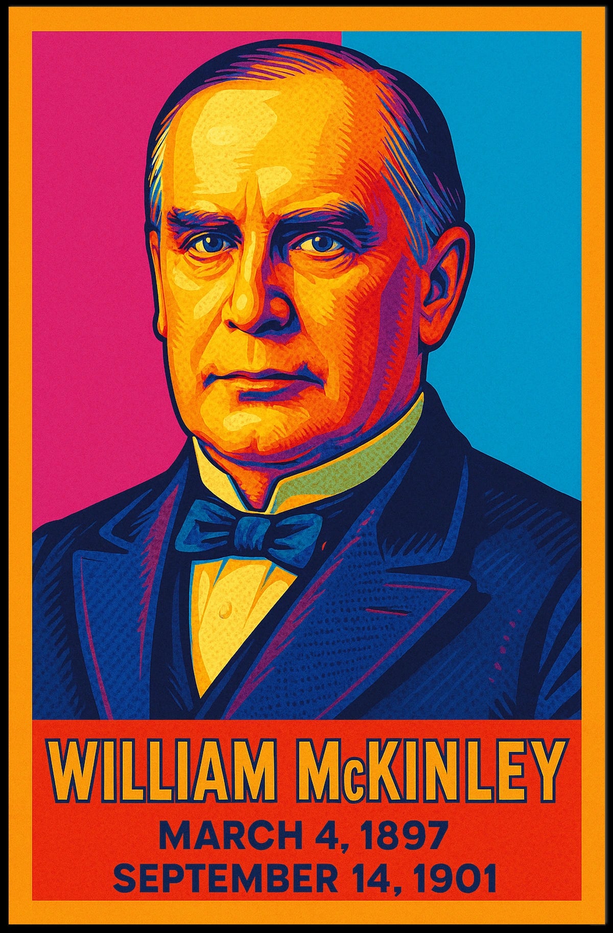 William Mckinley Presidential Tenure Poster