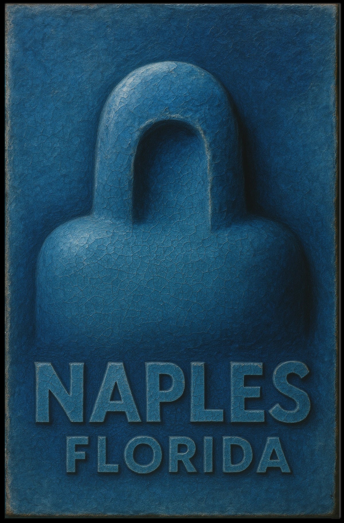 Naples Florida Artistic Poster Sunset Coast Wall Art