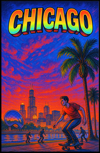 Chicago Vibes Poster PosterGoat