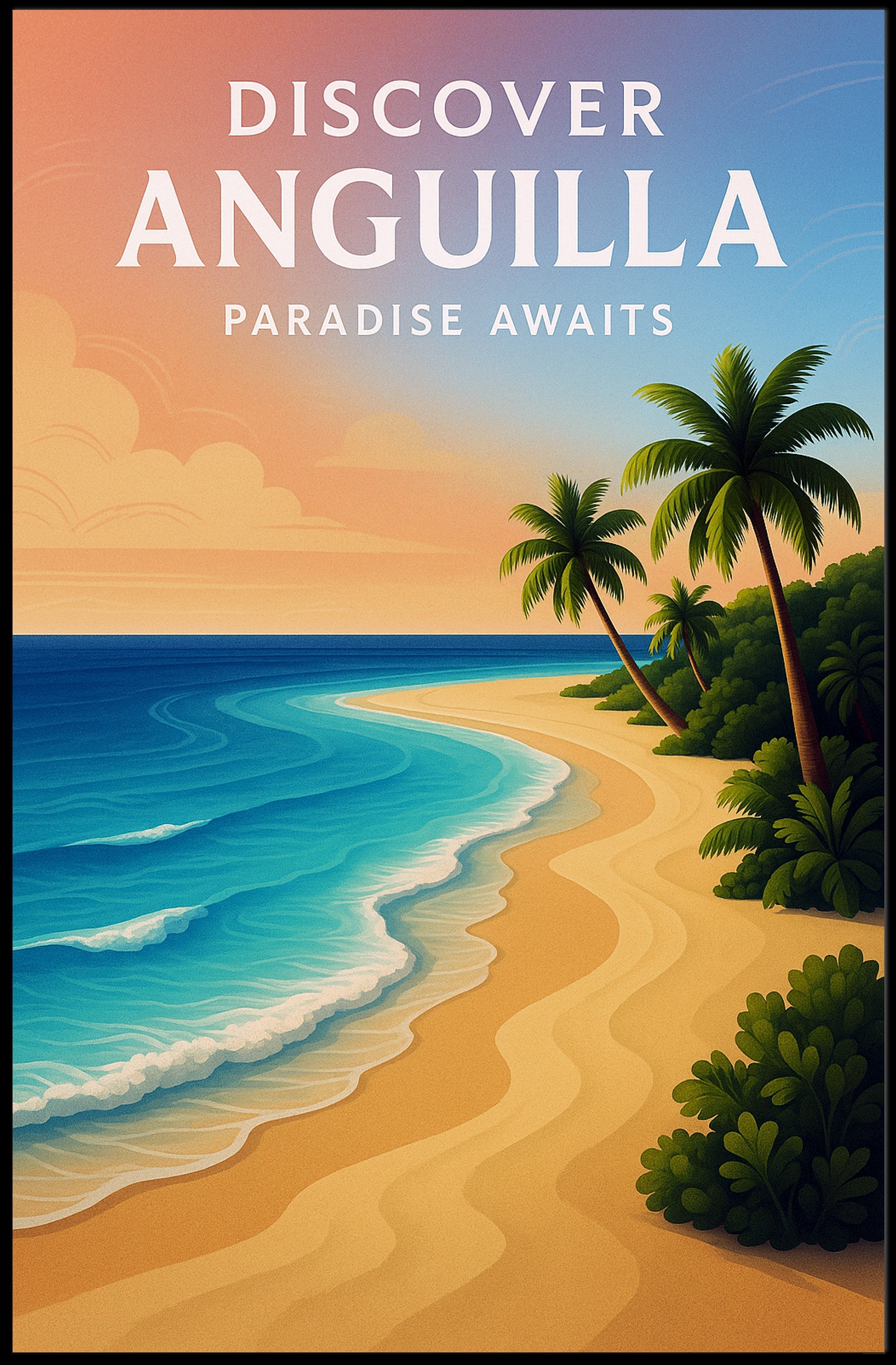 Discover Anguilla Paradise Awaits Poster PosterGoat