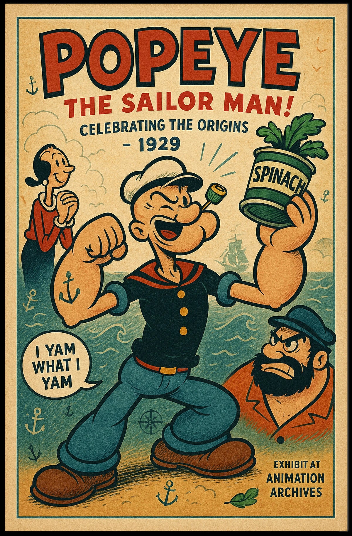 Popeye 1929 Art Poster POP-118