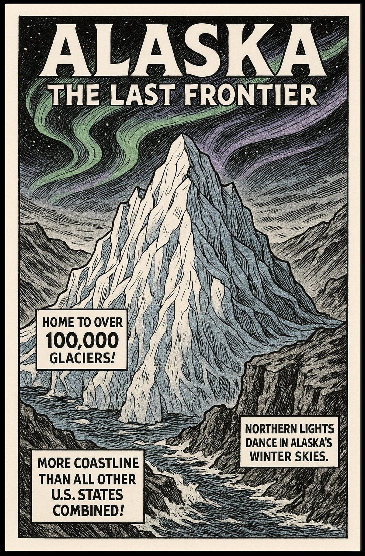 Alaska The Last Frontier Poster