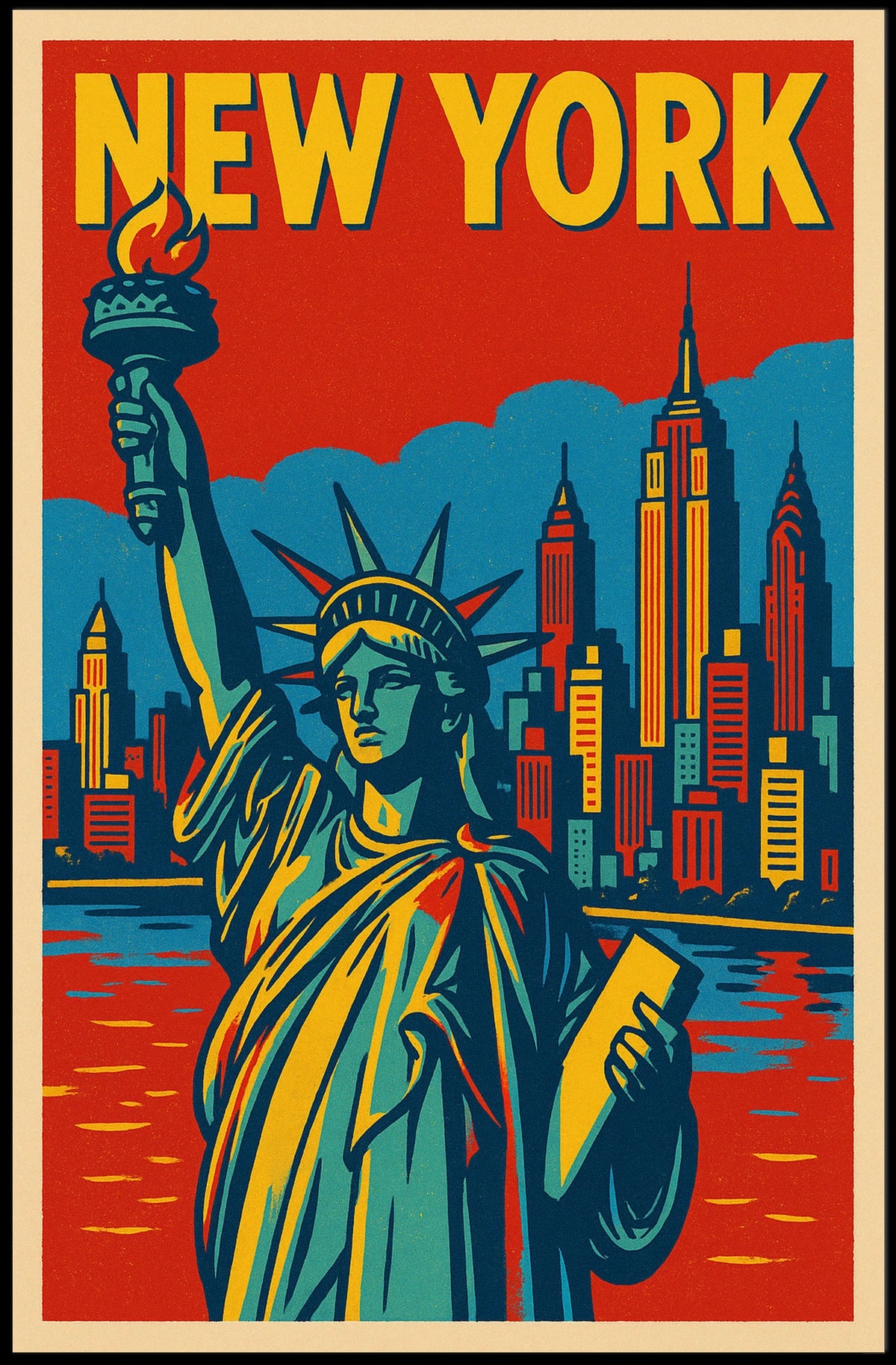 New York City Skyline Poster
