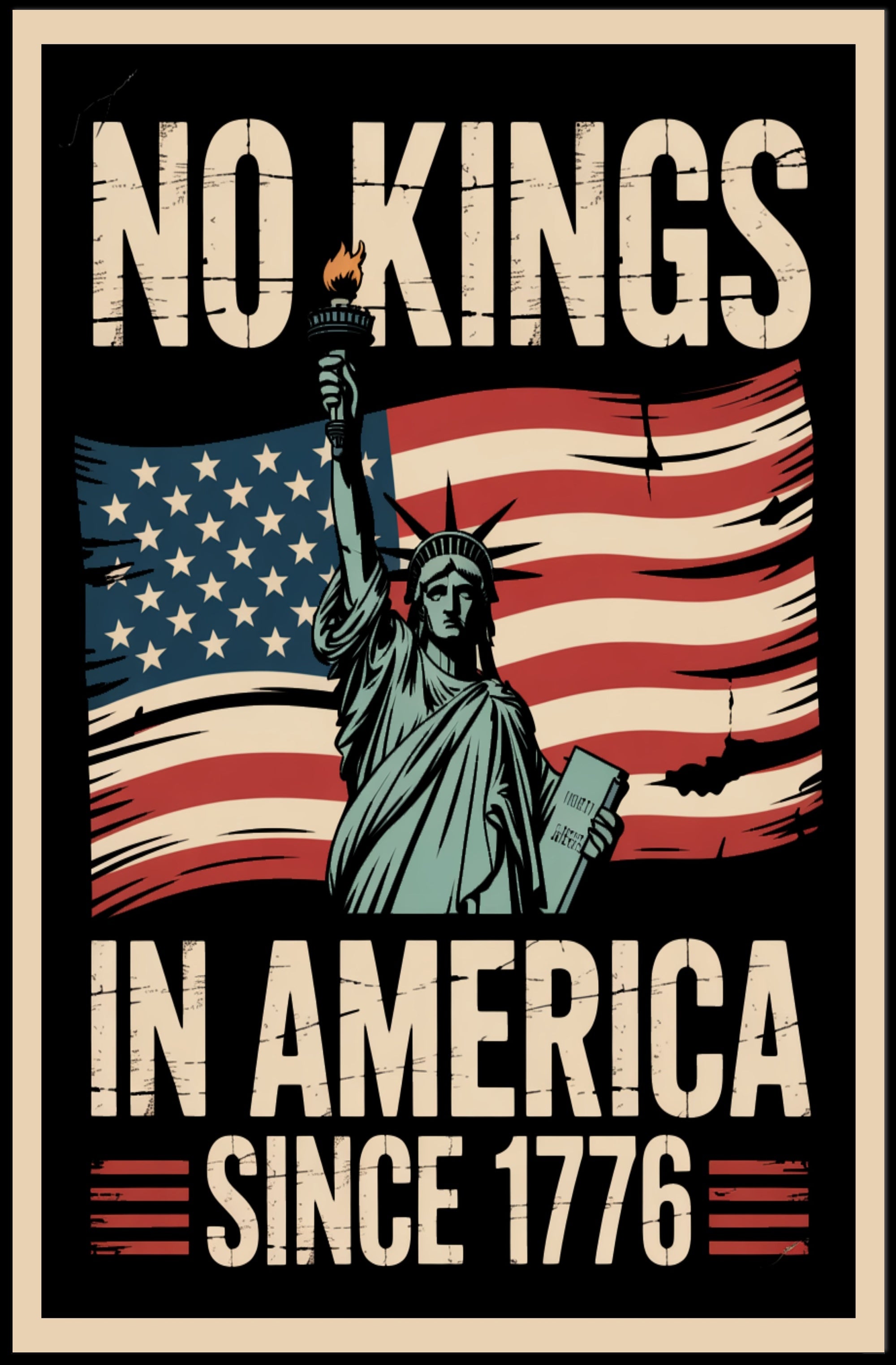 Patriotic Independence Statue of Liberty Political or Propaganda Poster