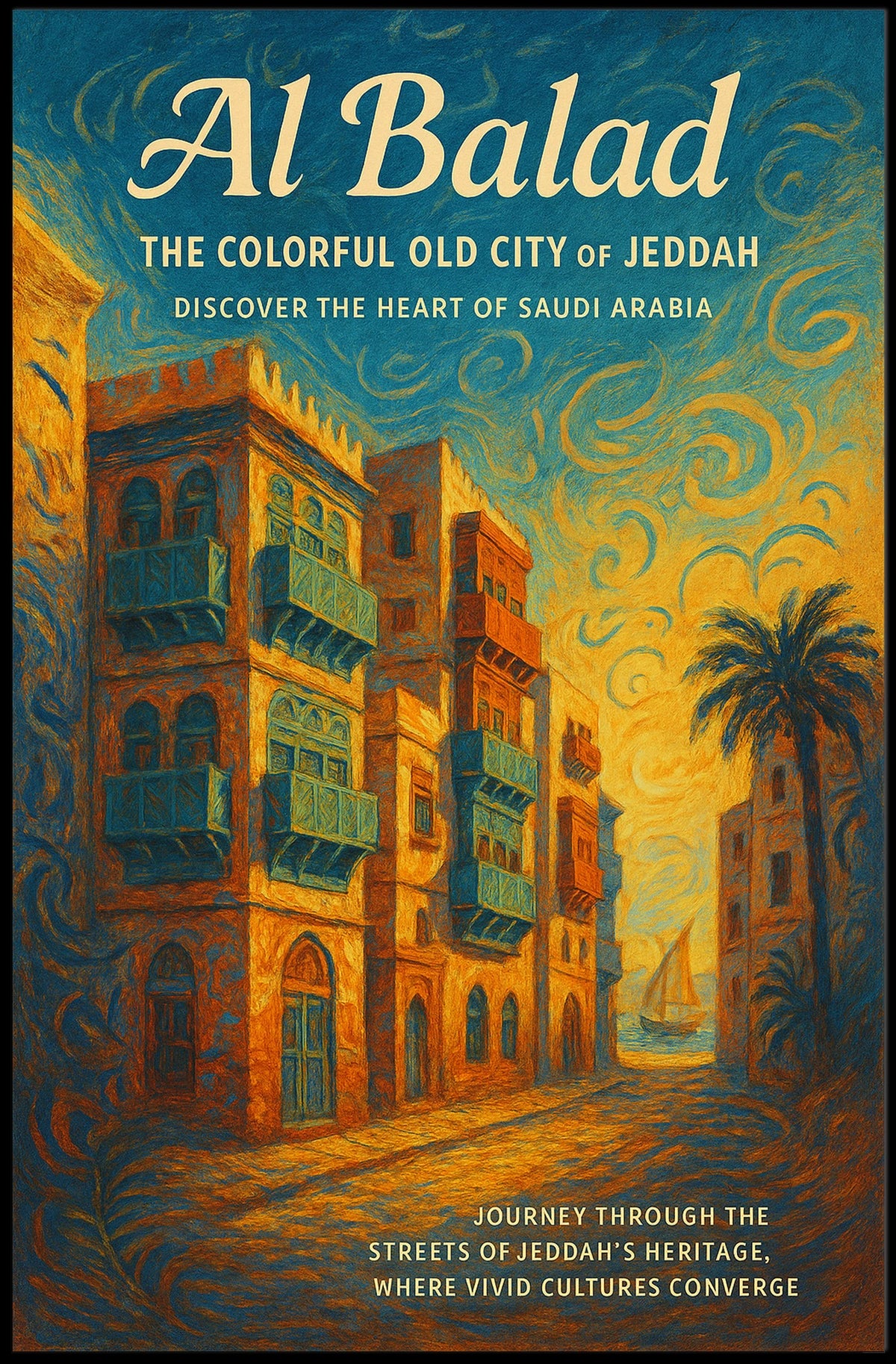 Al Balad The Colorful Old City Of Poster