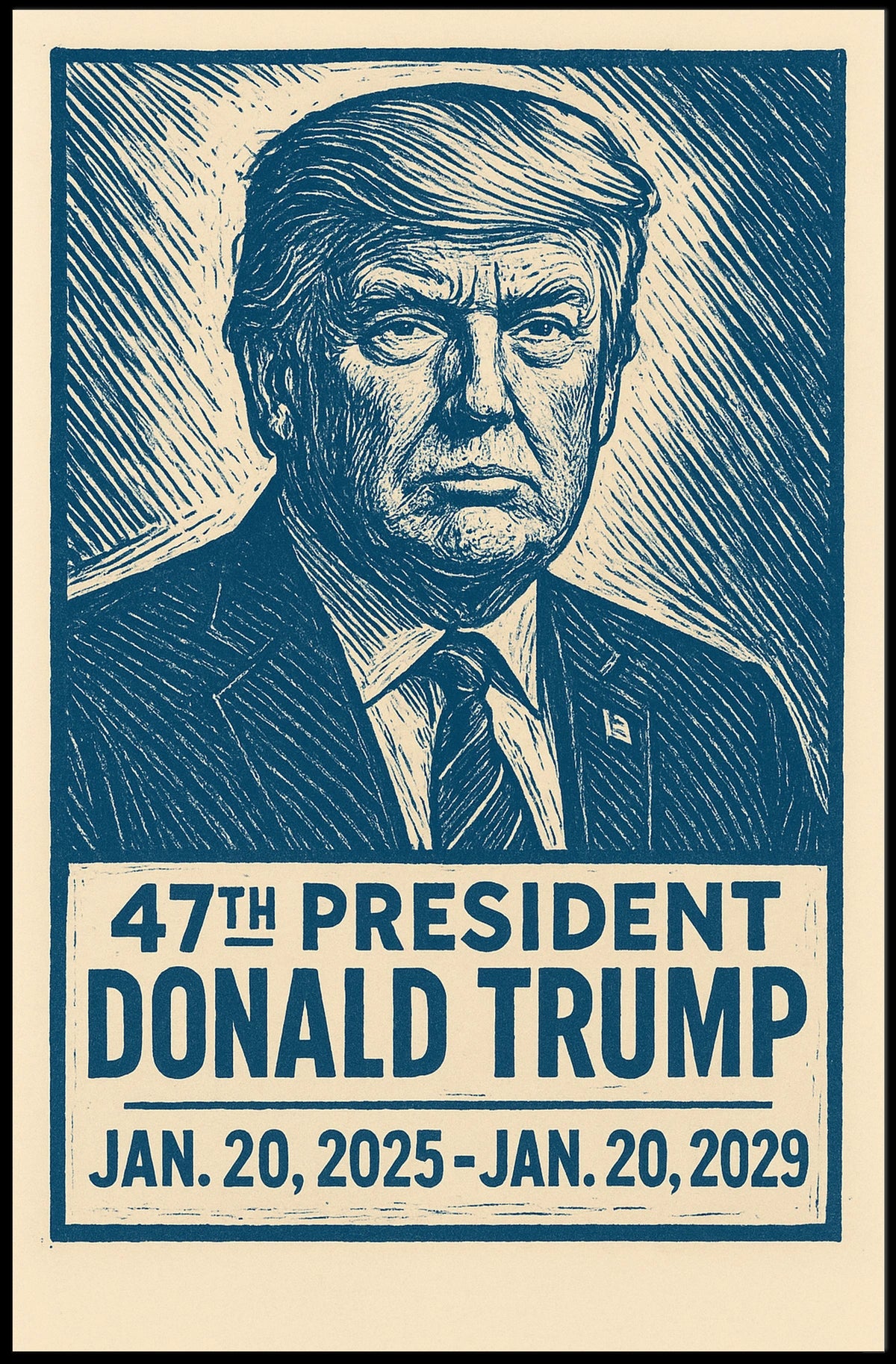 Donald Trump Vision Legacy Patriotic Minimalist Poster