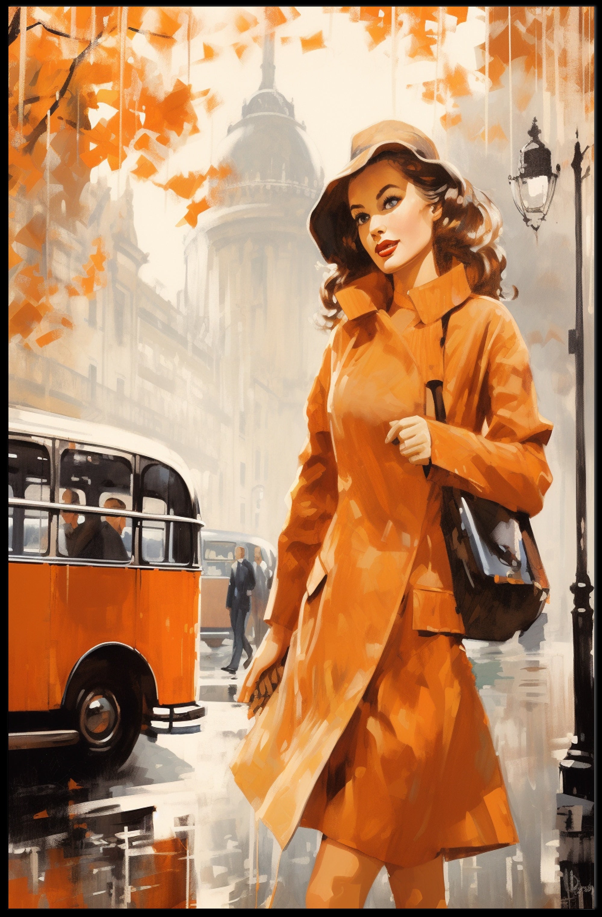Autumn In The City Poster PosterGoat