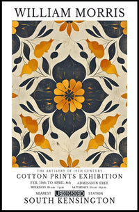 William Morris Cotton Prints Exhibition Poster