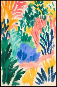 Vibrant Abstract Expressionism Poster for Artistic Home Decor