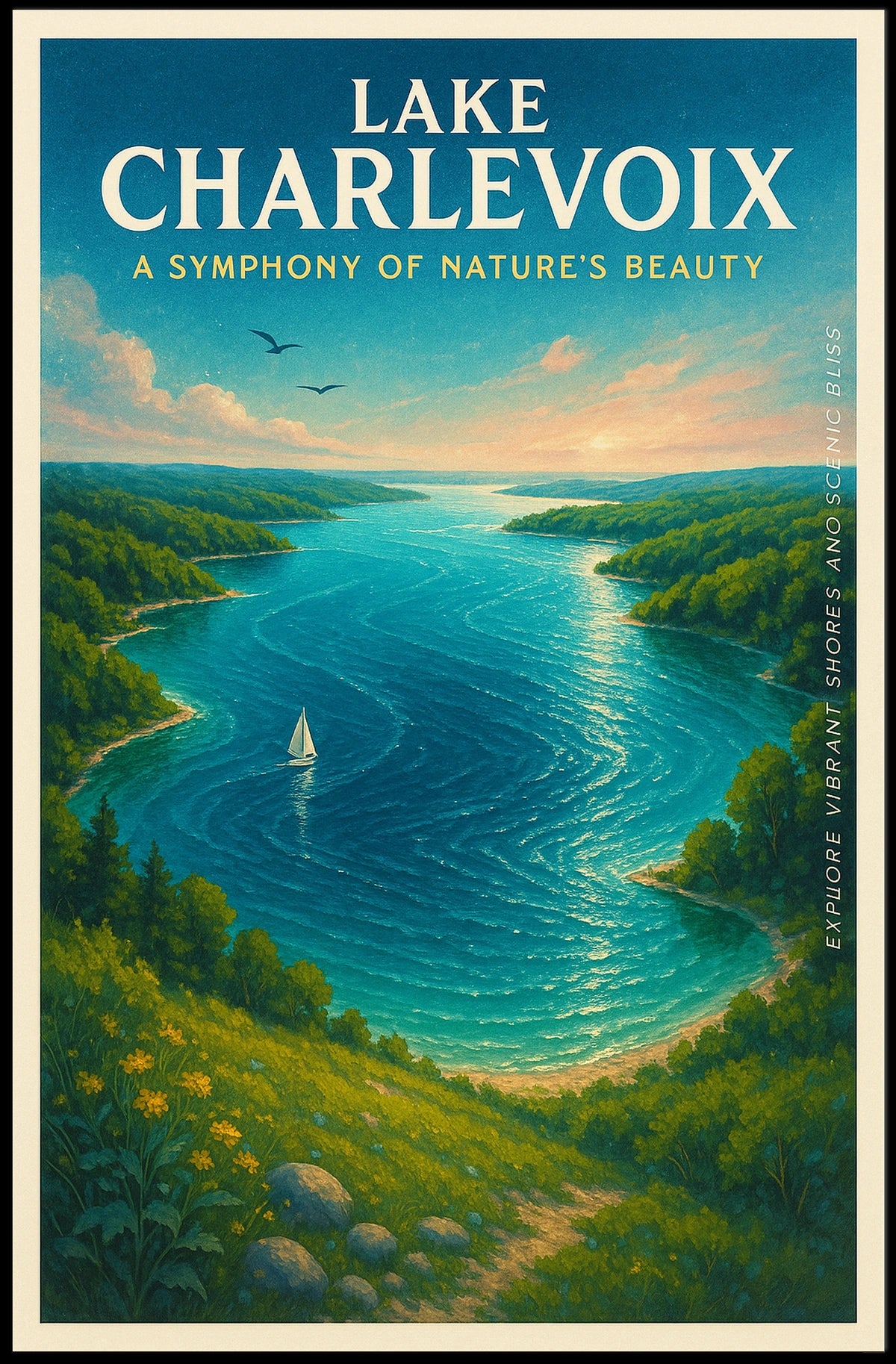 Lake Charlevoix A Symphony Of NatureS Poster