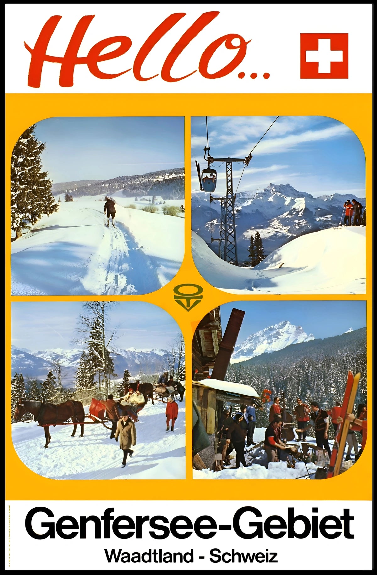 Hello from the Genfersee-Gebiet Poster