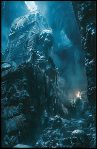 Eerie Crypt Skull Gothic Art Poster PosterGoat