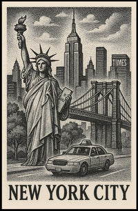 Artistic Abstract Expressionism Wall Decor Poster