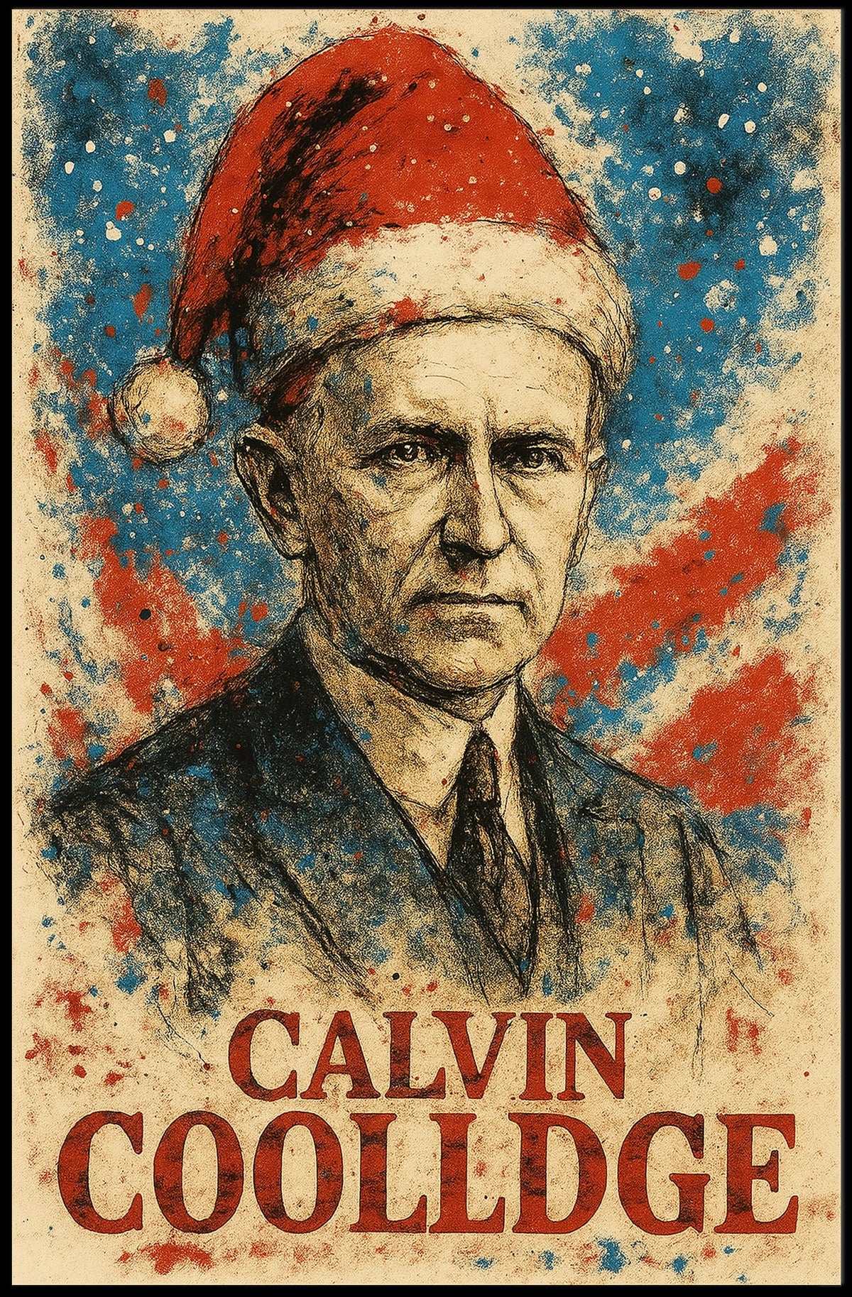 Calvin Coolidge 30th President of the United States Christmas SeriesPoster
