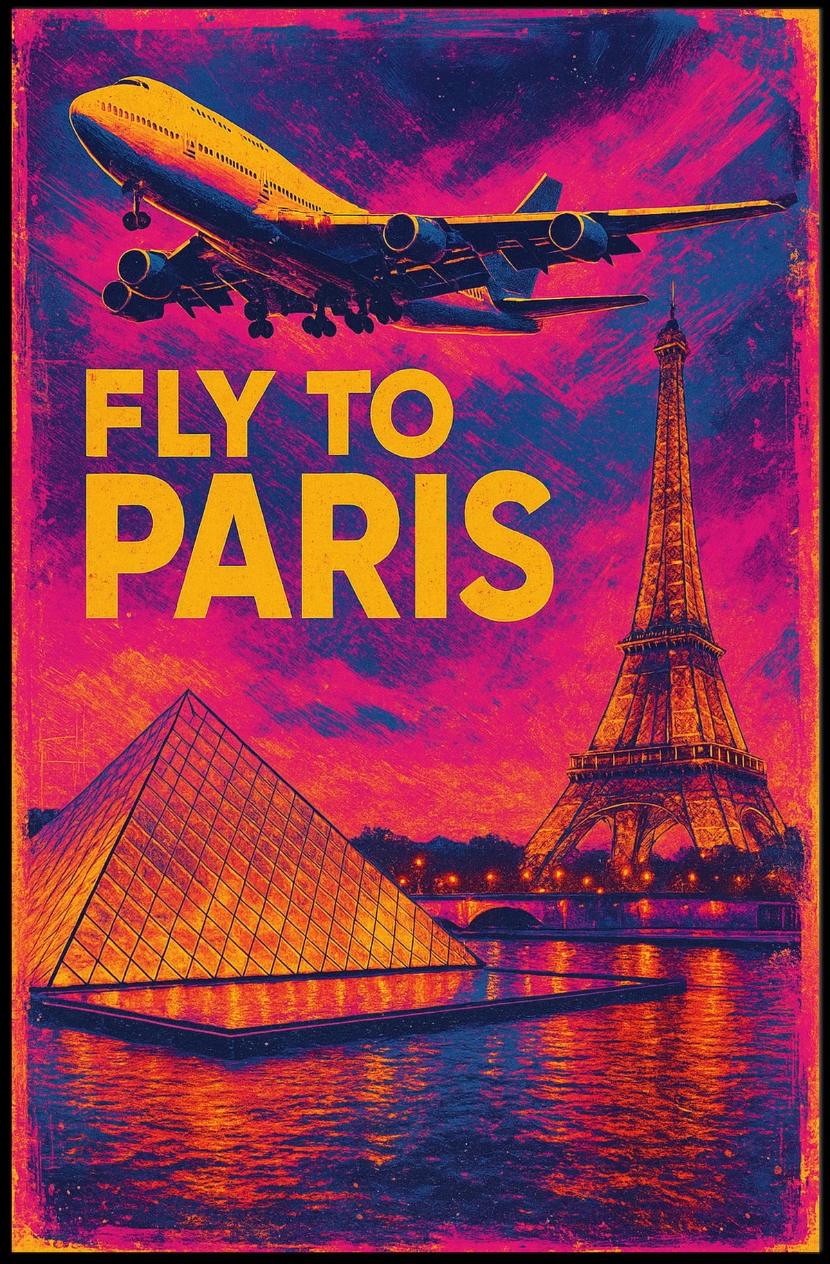 Fly To Paris Poster