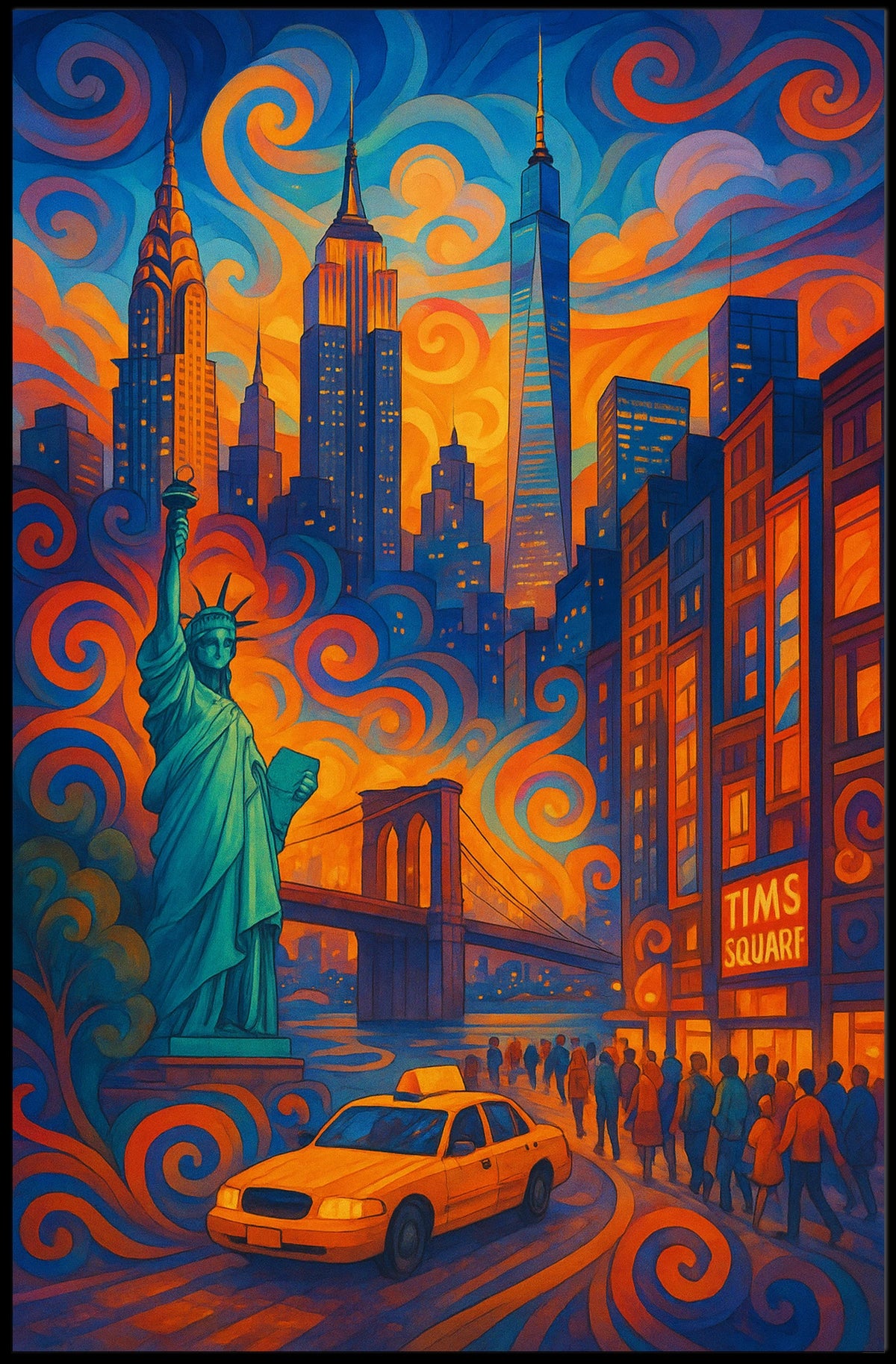 Vivid Dreams of New York Poster