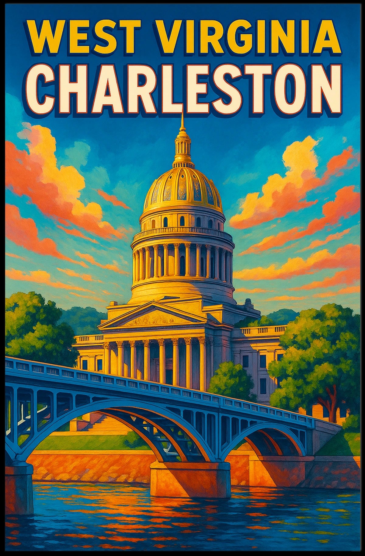 Charleston, West Virginia Poster