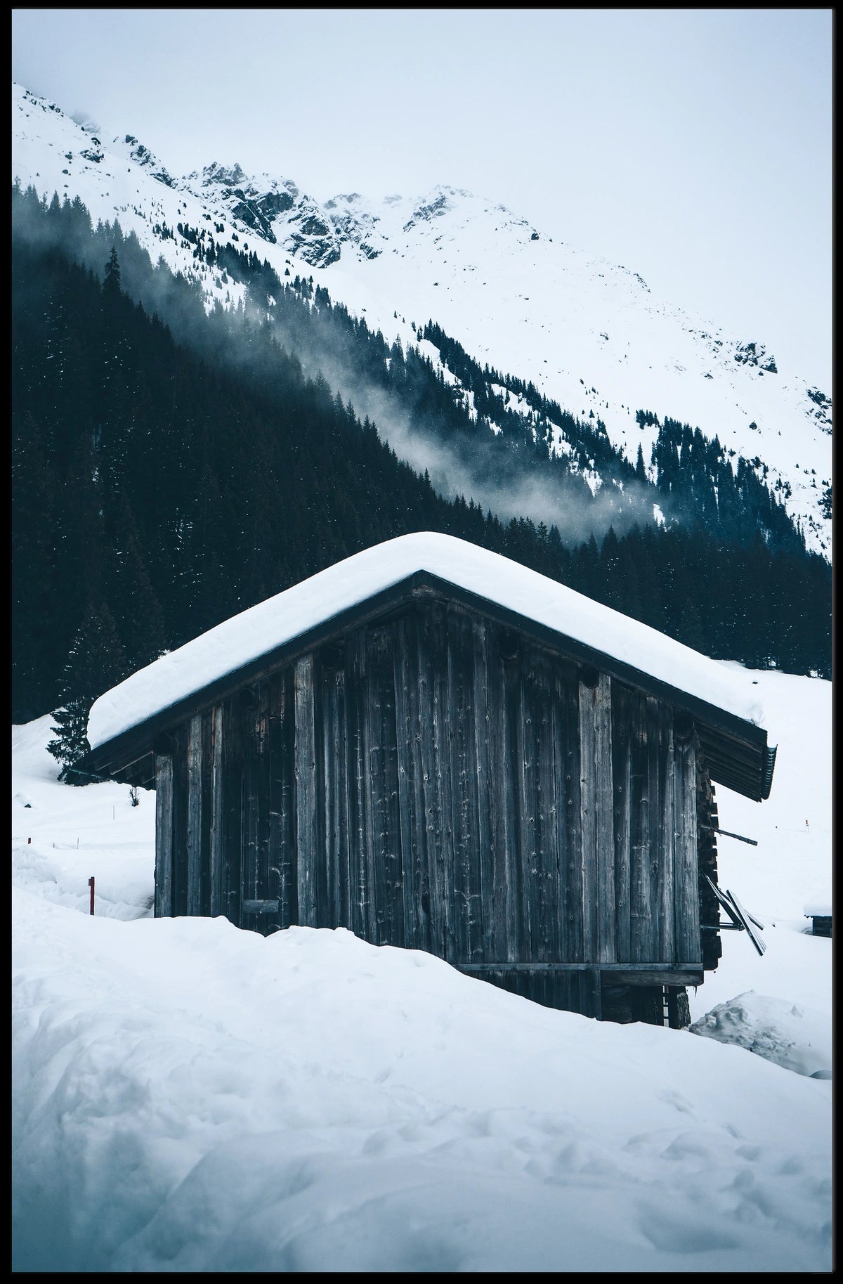 Winter Mountain Retreat Poster