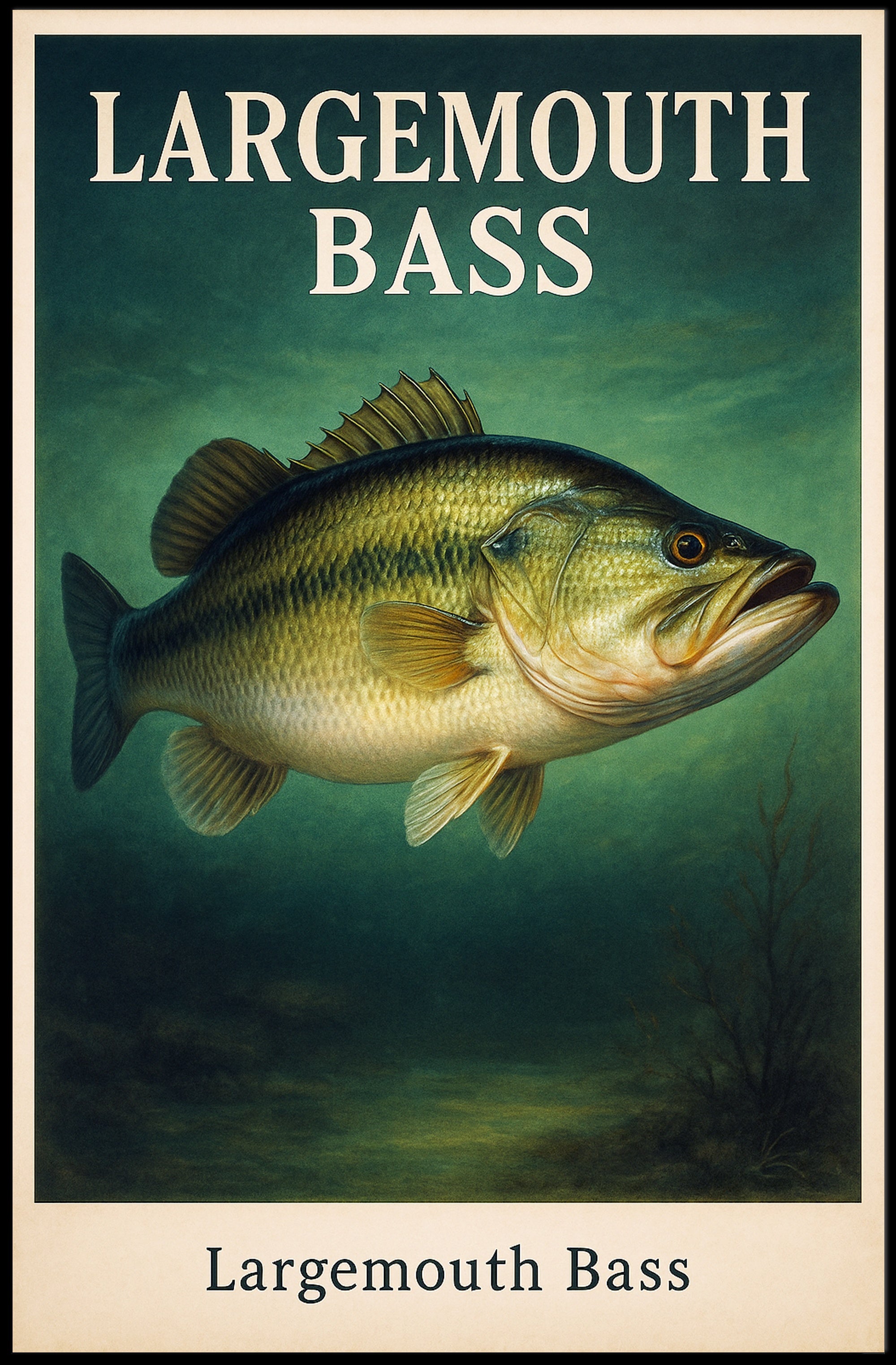 Largemouth Bass Poster PosterGoat