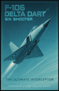 F-106 Delta Dart Flight Art Poster