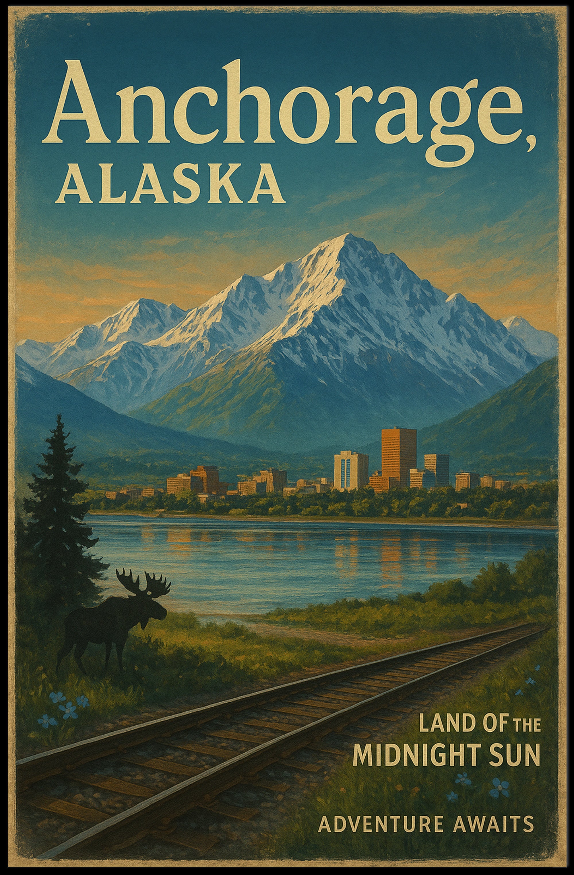 Discover Anchorage, Alaska Poster