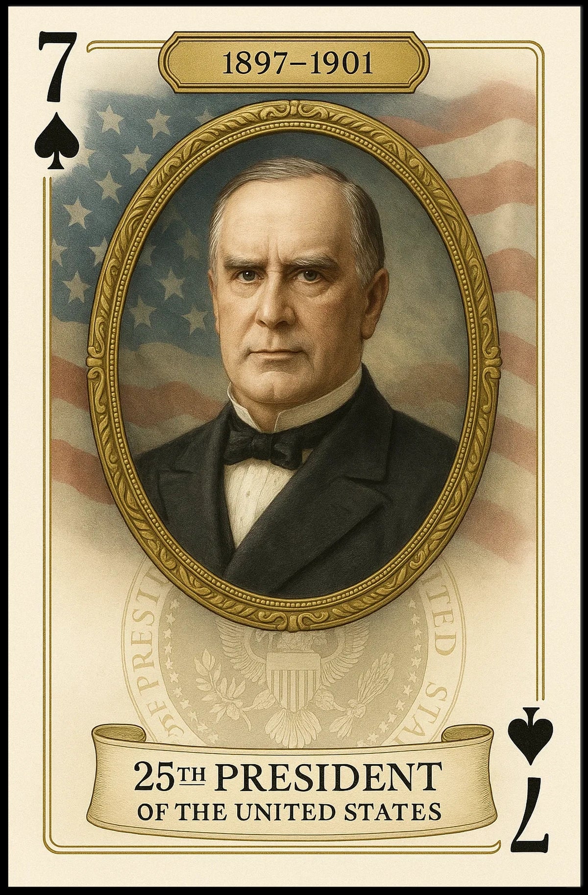 25th President Of United States Poster