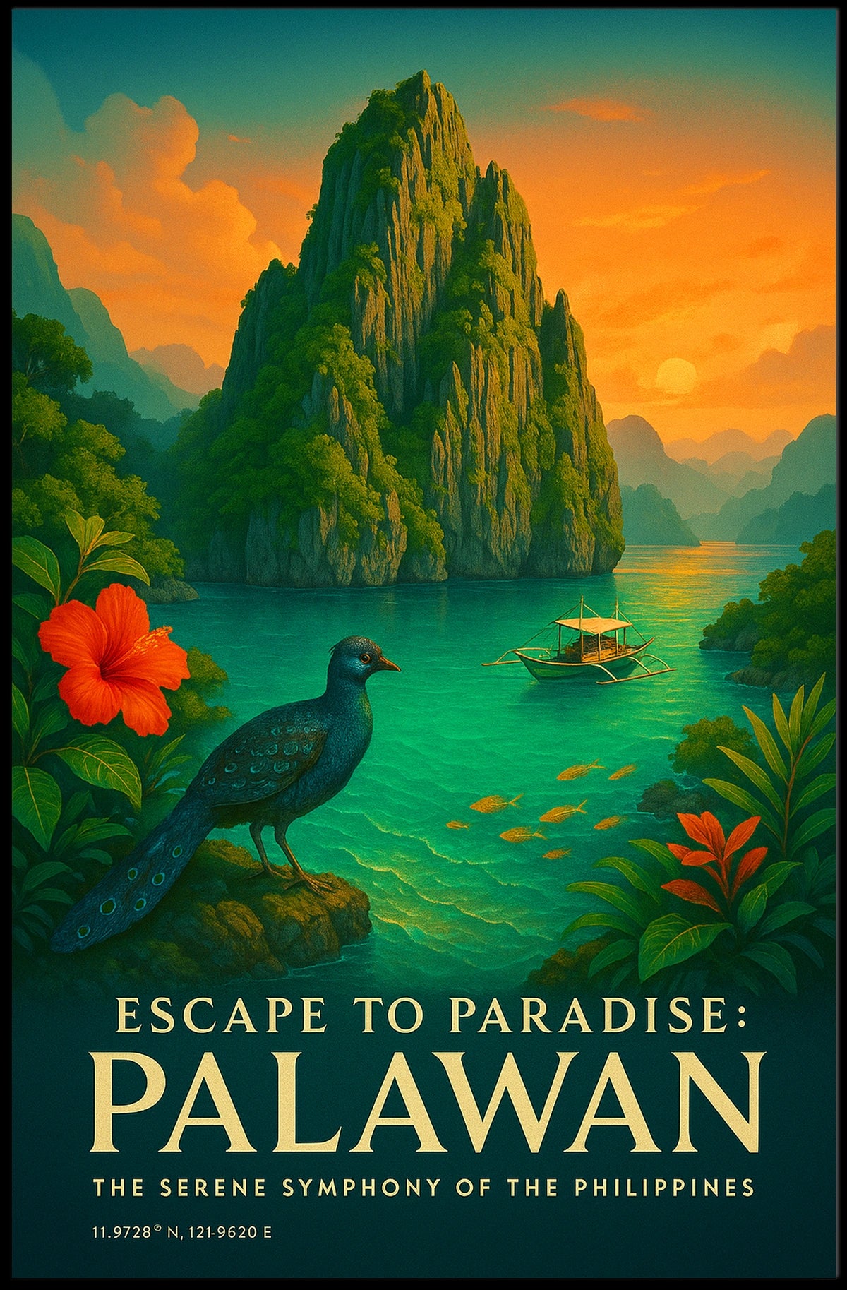 Escape to Paradise Palawan Poster