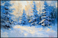 Winter's Tranquil Palette Poster