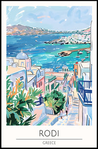 Scenic View of Rodi Poster PosterGoat