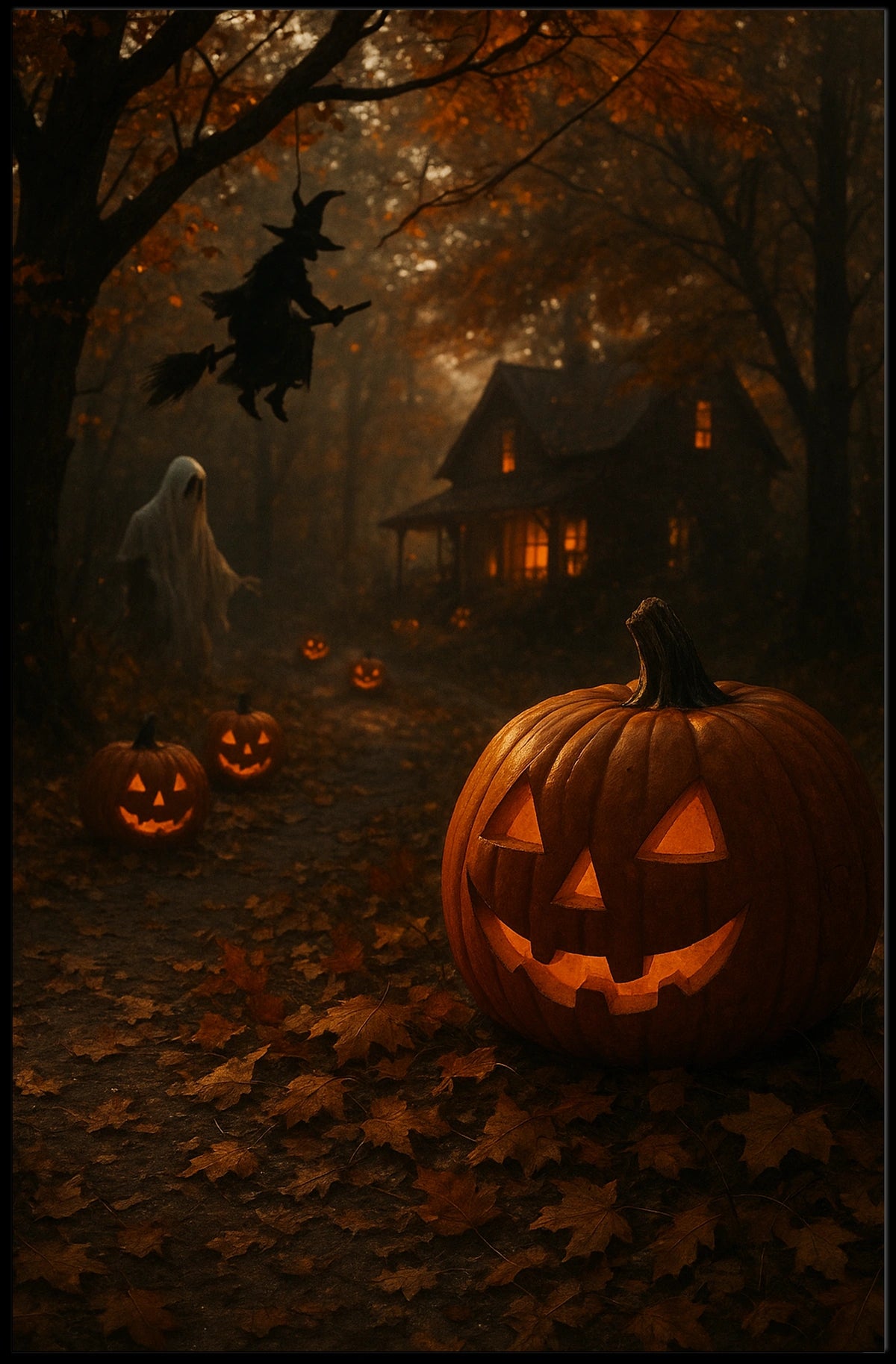 Halloween Night Enchantment Poster