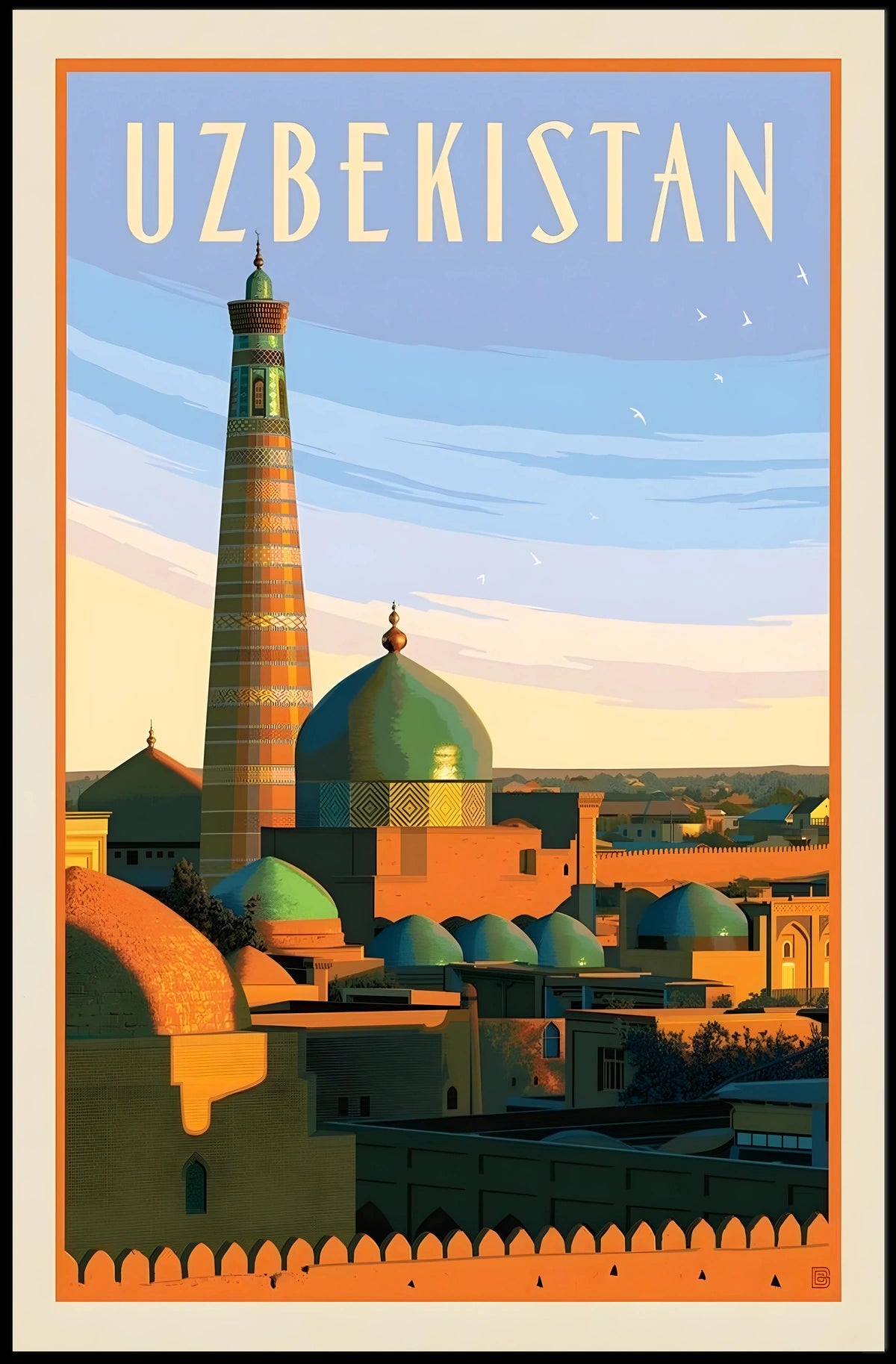 Uzbekistan Travel Poster