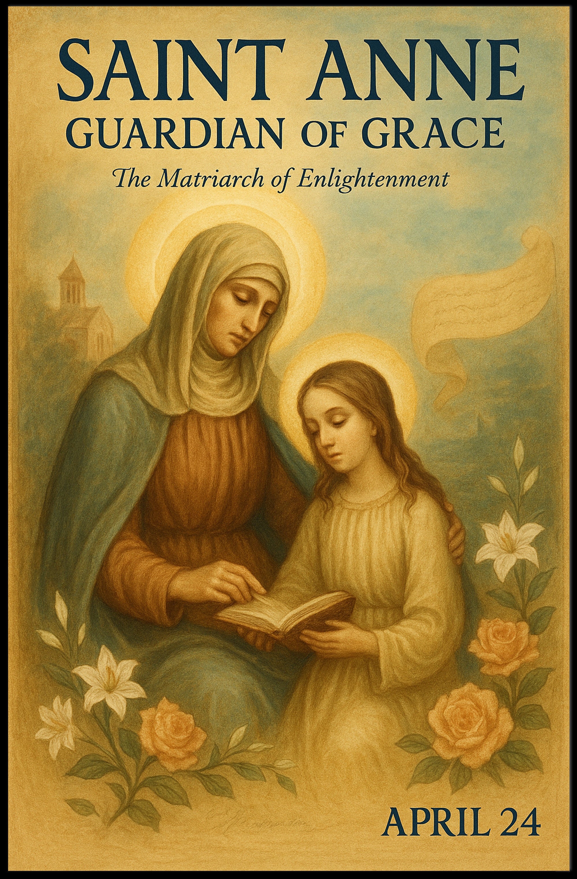 Saint Anne's Grace and Enlightenment Heritage Poster PosterGoat