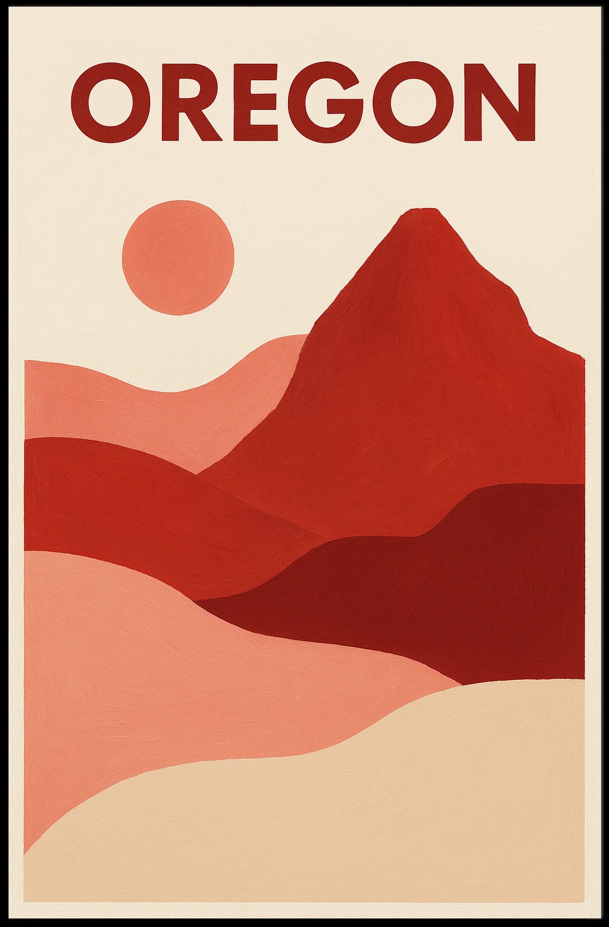 Oregon Landscape Art Poster