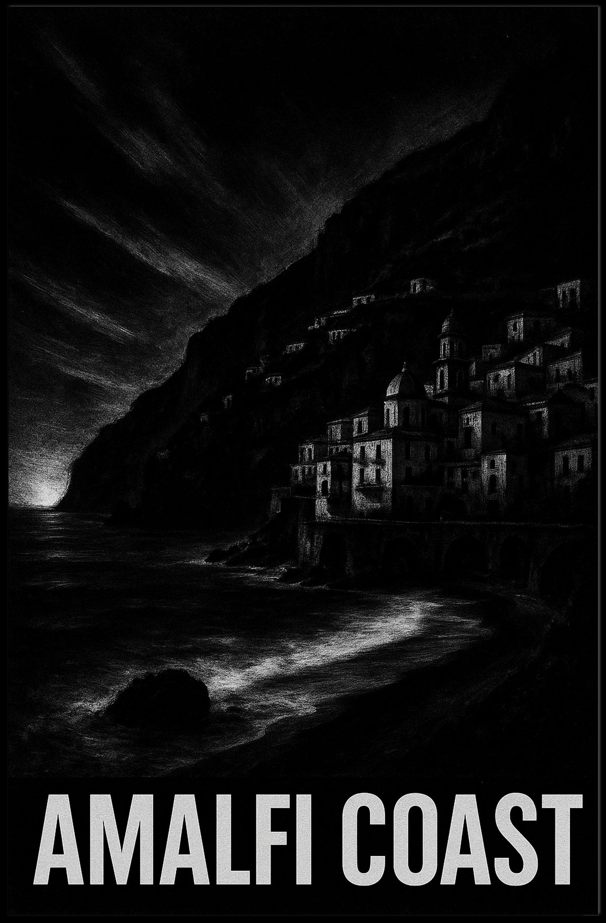 Amalfi Coast A Scenic Escape Poster