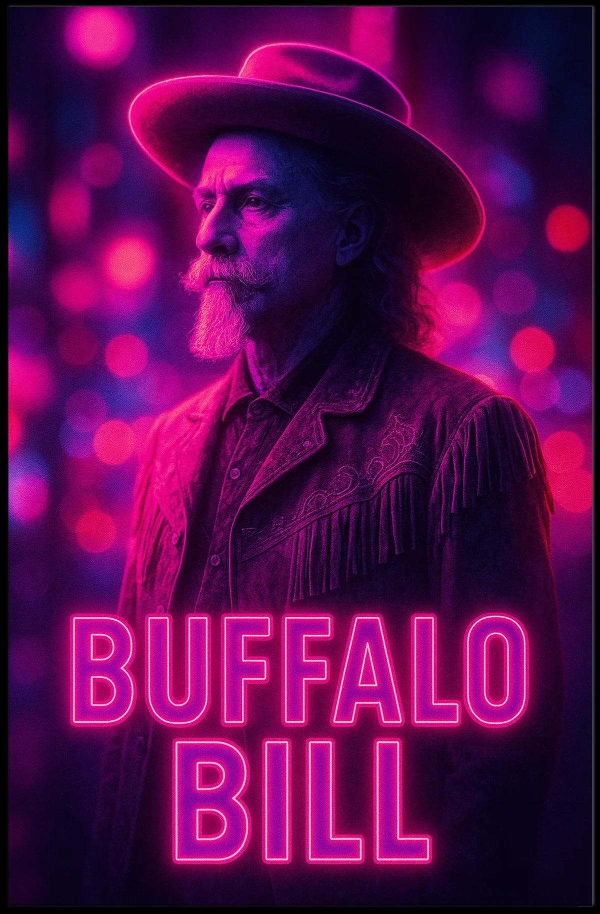 Buffalo Bill Iconic American Pop Culture Poster