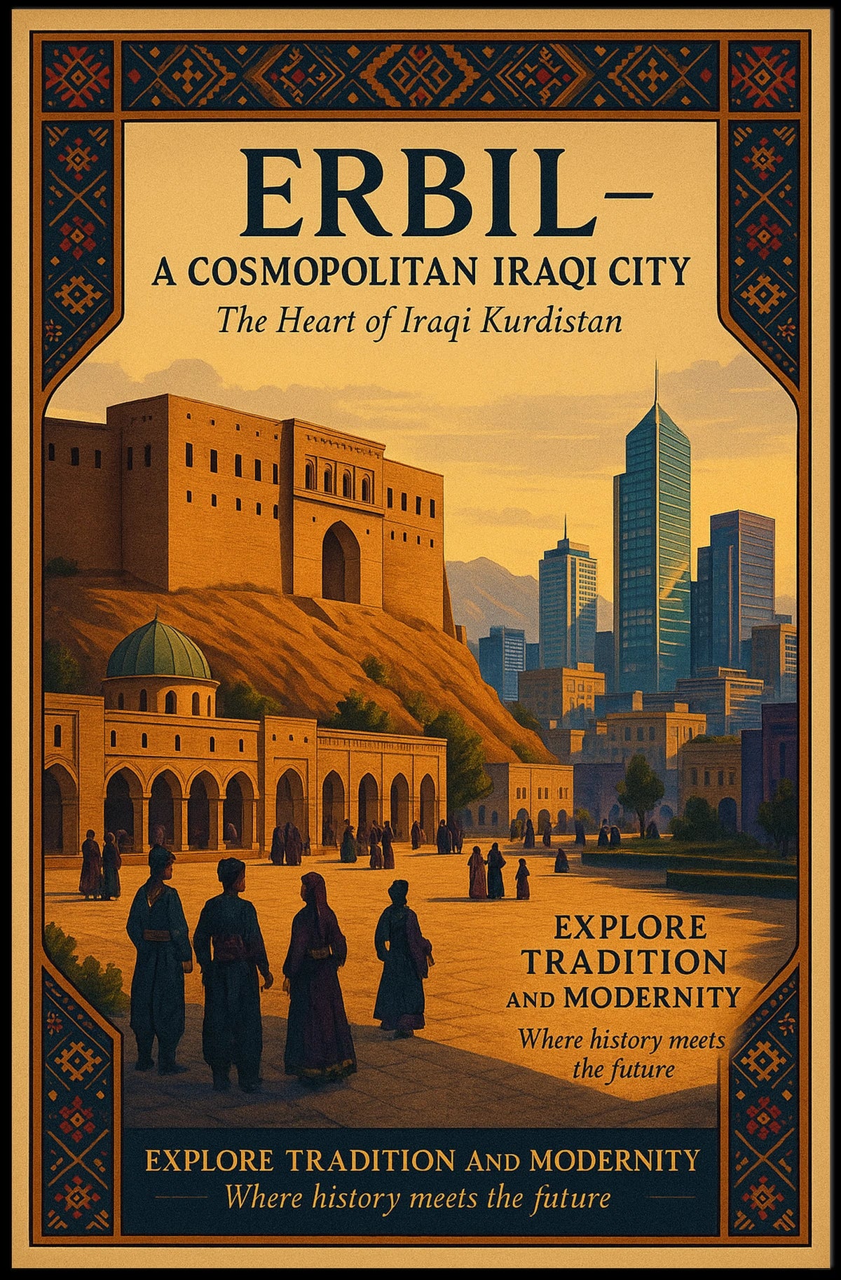 Erbil A Cosmopolitan Iraqi City Poster