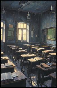 Nostalgic Classroom Ambiance Poster