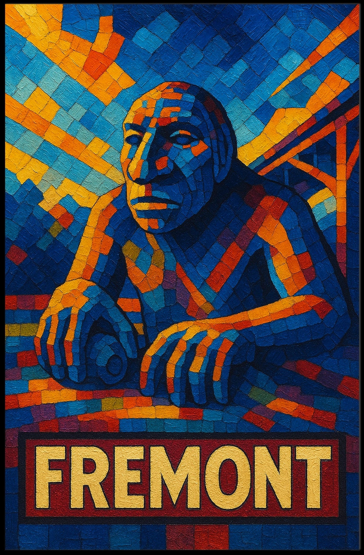 Fremont Mosaic Art Poster