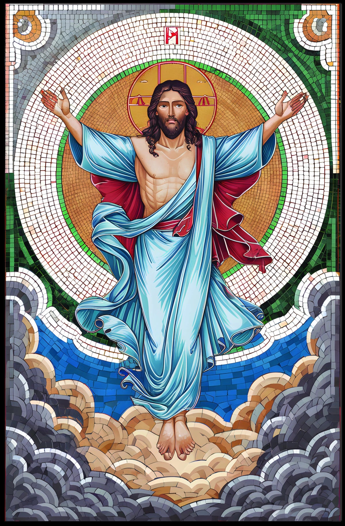 Ascension Mosaic Art Poster